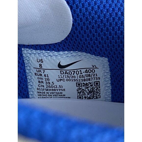 Men's Sz 8 Nike React Vapor Ultrafly Elite 4 Metal Baseball Cleats DA0701-400 - Picture 7 of 7